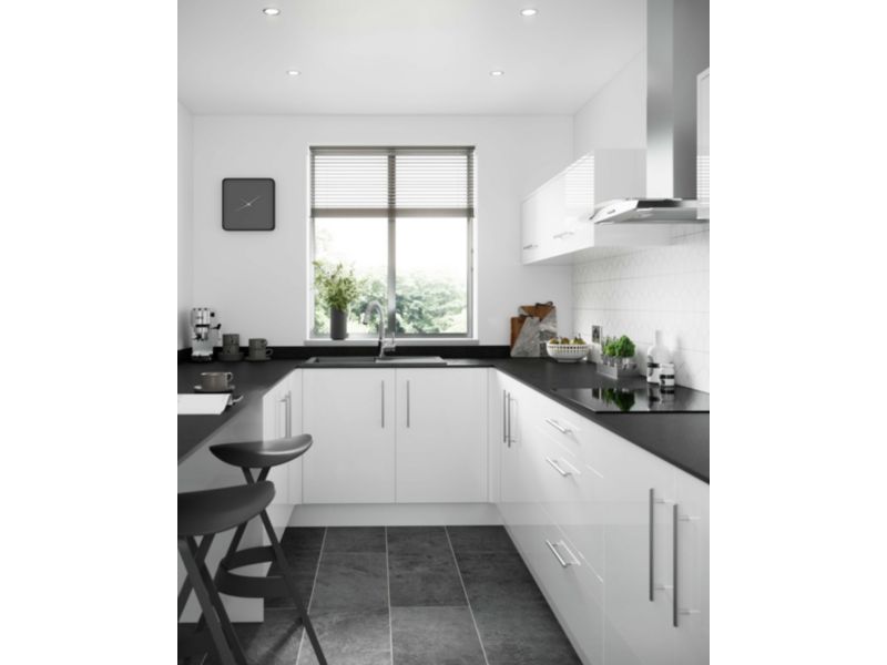 White Gloss Kitchen Units Orlando White Wickes