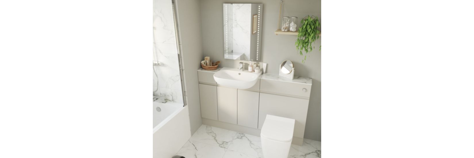 Meleti Suite Bathroom Suites Wickes.co.uk